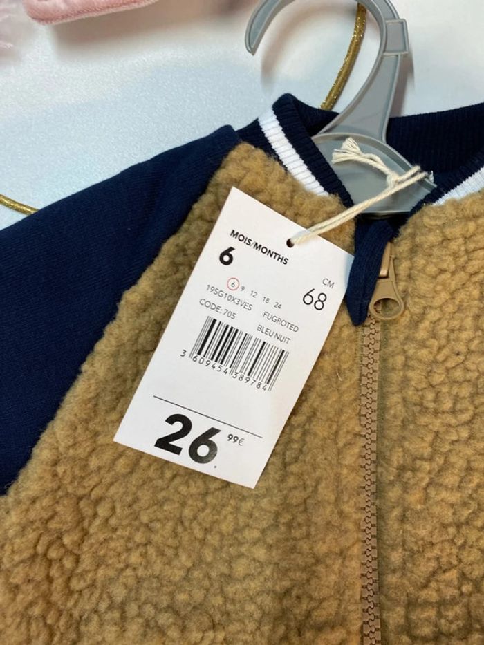 Veste bébé garçon (neuf) - Taille 6 mois - photo numéro 4