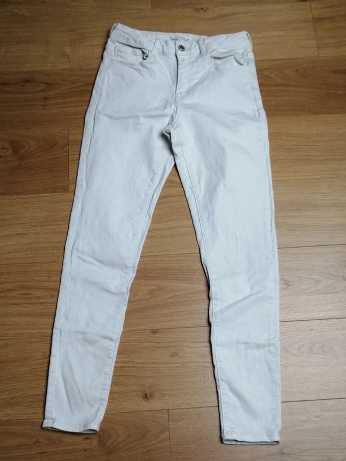 Jean Taille Haute blanc Zara 13-14 ans