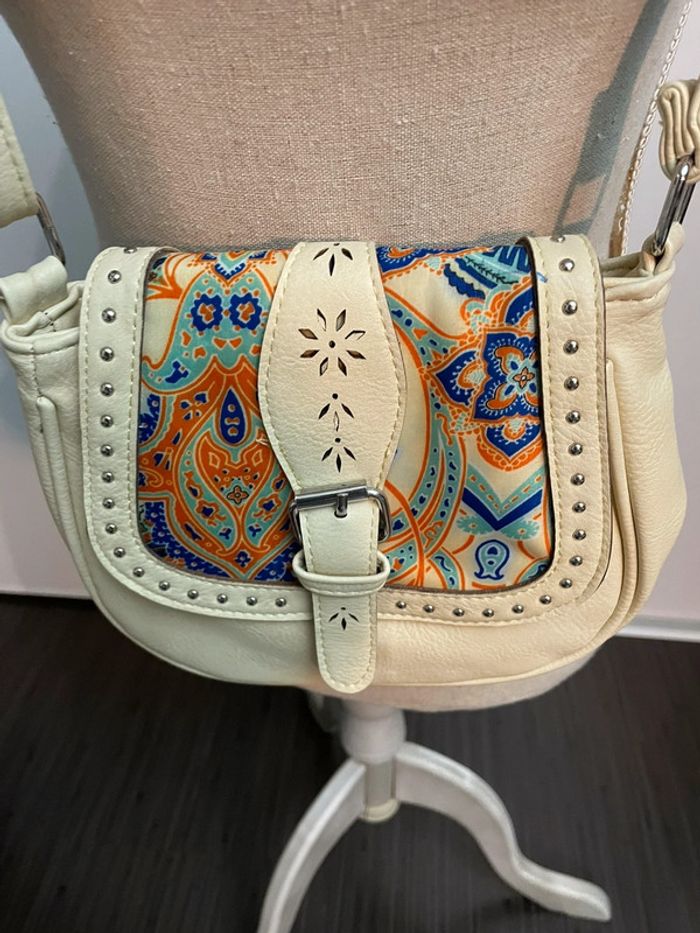Sac beige crème style bohème - photo numéro 3