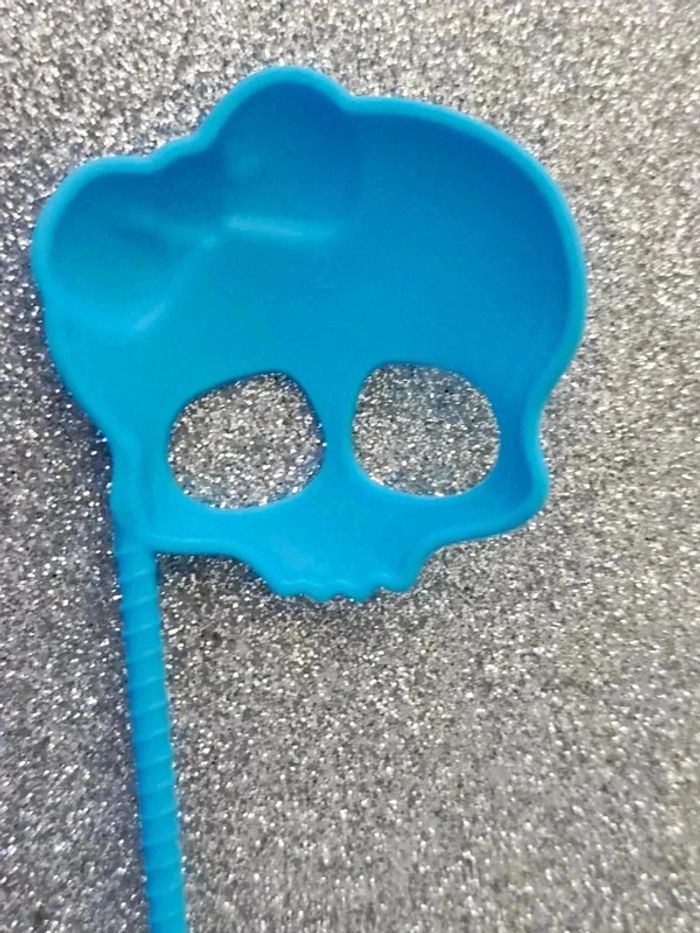 34/ accessoire Monster High masque crâne bleu - photo numéro 4