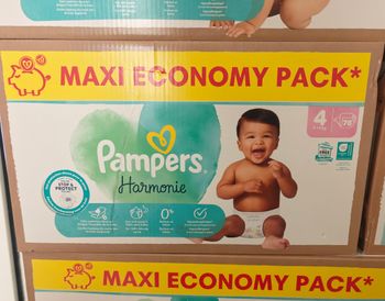 156 couches taille 4 harmonie pampers
