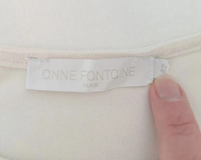 T-shirt blanc chic - Anne Fontaine - taille 42 - photo numéro 4