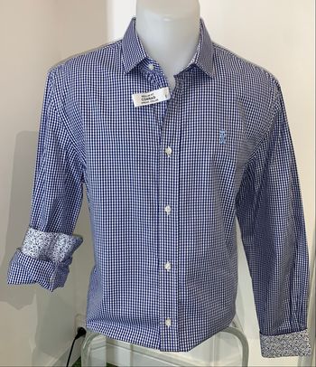 Chemise coton Bio carreaux vichy Vicomte A