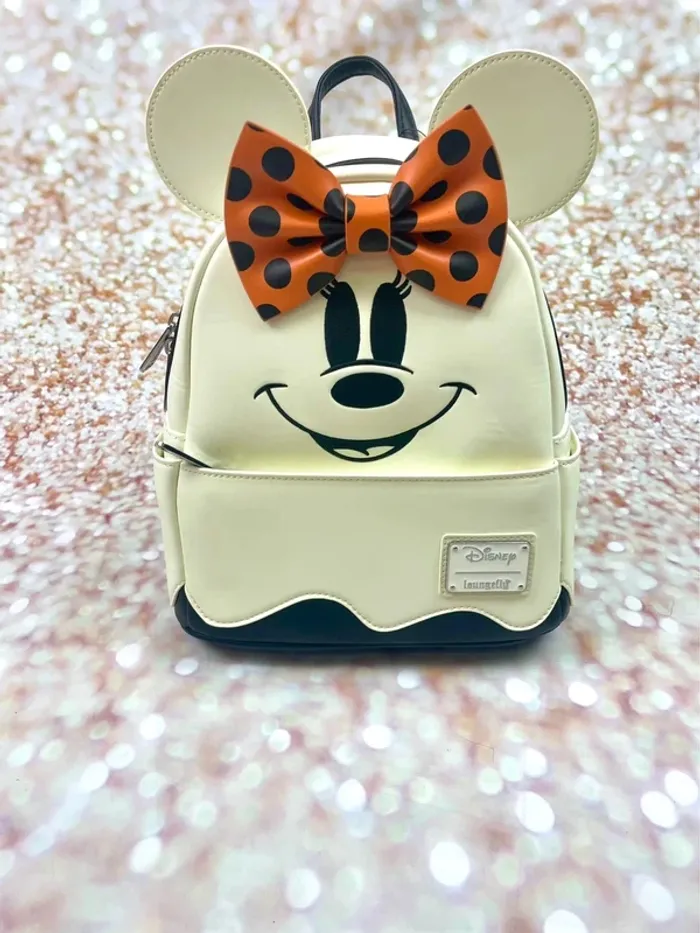 Sac à dos Loungefly Disney Halloween Minnie phosphorescent - photo numéro 3