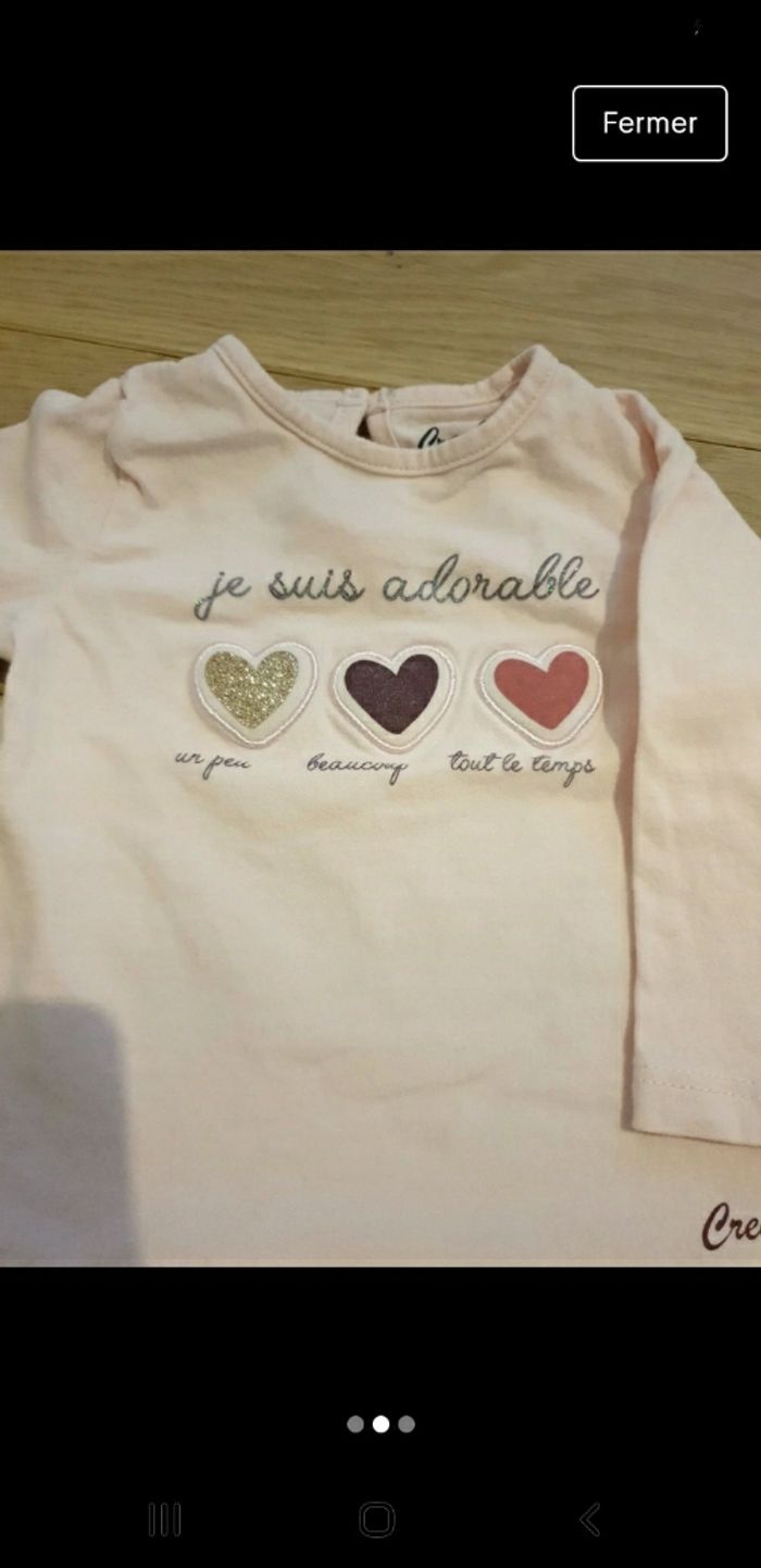 Lot 2 hauts manches longues - photo numéro 2