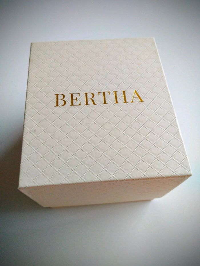 Montre bertha à quartz Prune et doré rose - photo numéro 6