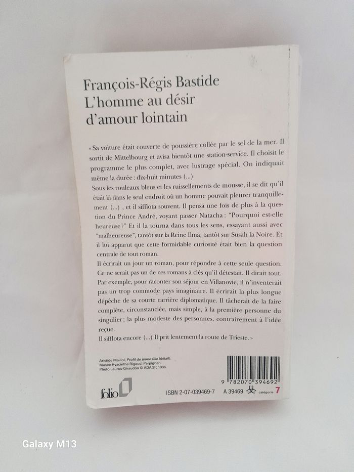 L'homme au désir d'amour lointain François Régis Bastide - photo numéro 2