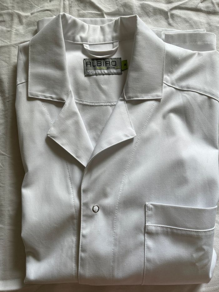 Blouse blanche de travail Albiro TM - photo numéro 4