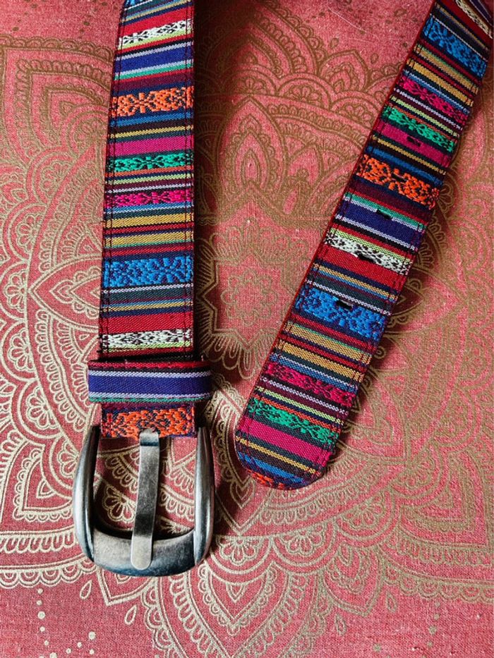 🌈Ceinture multicolore ethnique bohème hippie ethnic boho multicolor belt🌈 - photo numéro 5