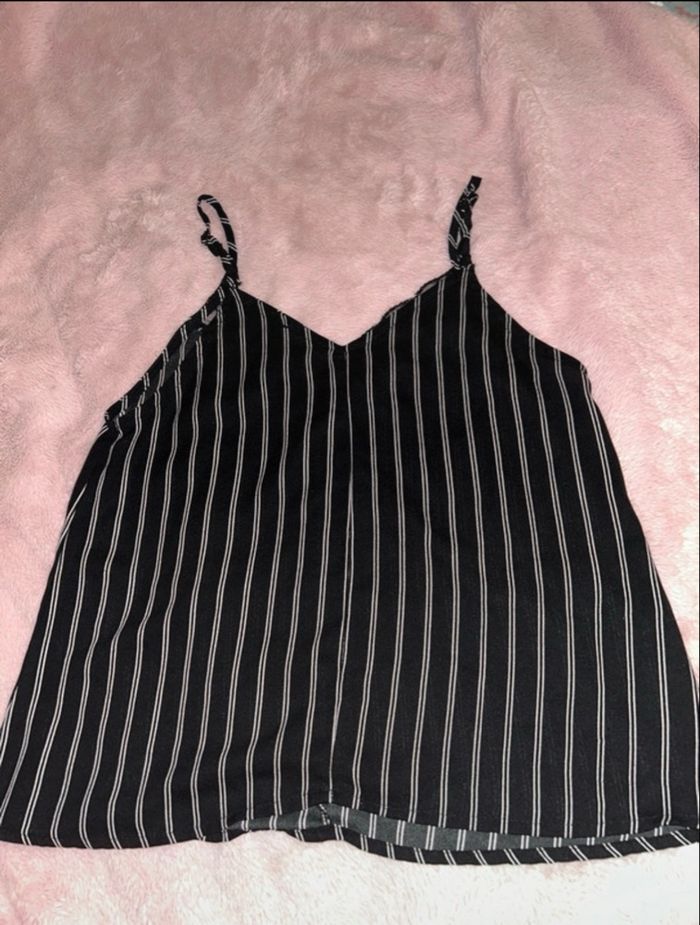 Débardeur à dentelle rayé - photo numéro 4