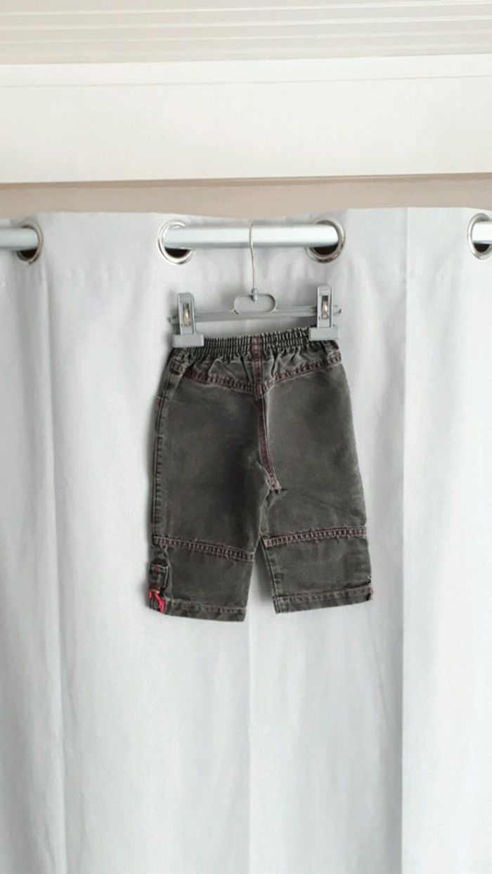 Jeans fille 12mois Catimini brun - photo numéro 2