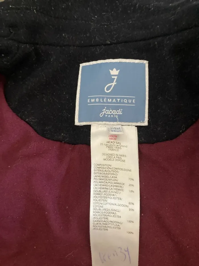 Manteau Jacadi 24mois - photo numéro 2