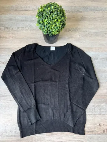 Pull noir femme