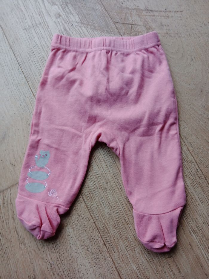 Legging bébé 1 mois avec pieds – Vertbaudet rose