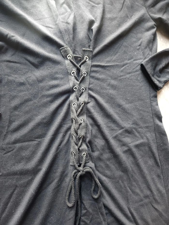 Robe tee-shirt noire - photo numéro 2