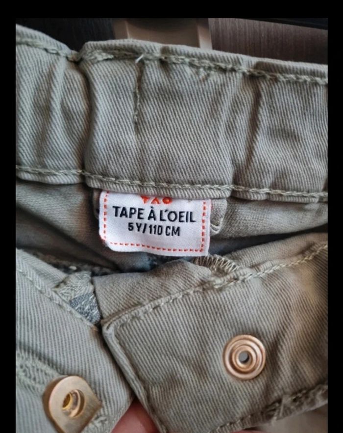 Jupe en jean kaki très claire 5 ans - photo numéro 2