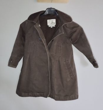 Manteau Vynil fraise 4 ans