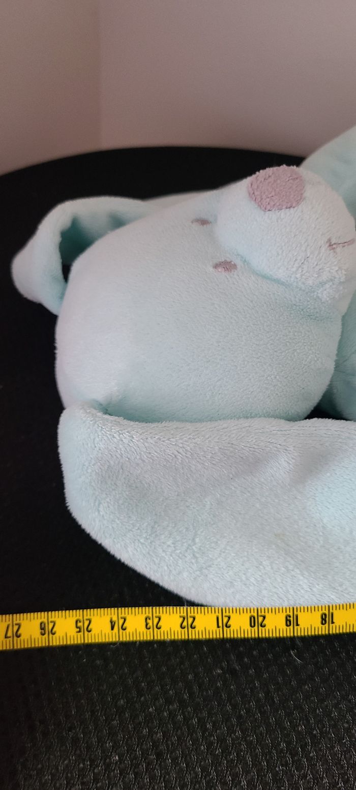 Doudou peluche lapin bleu Simba - photo numéro 5