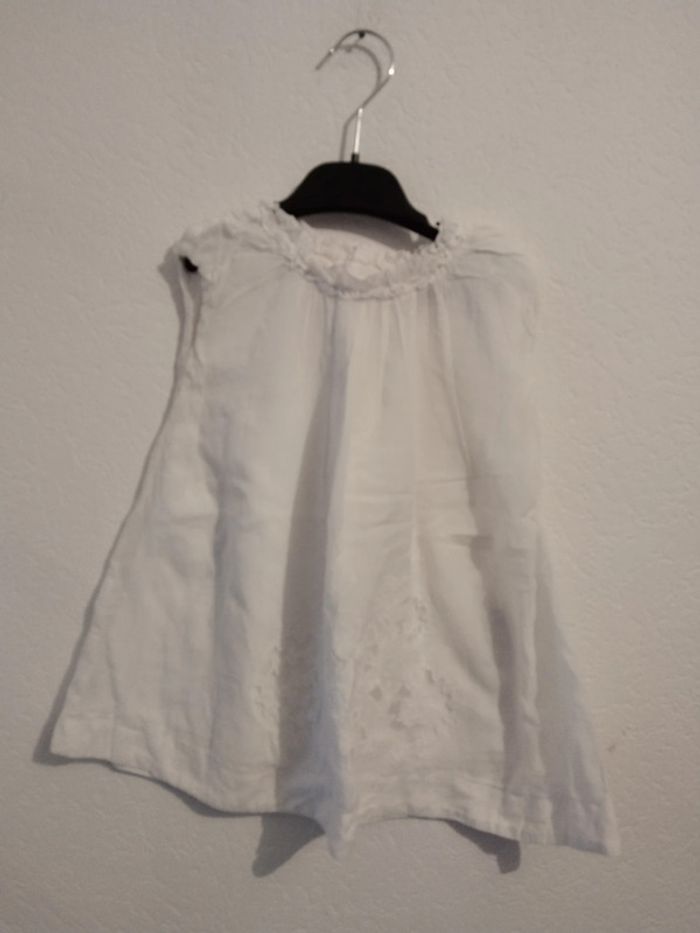 robe blanche mariage céremonie  baptème fille 18 mois little couture