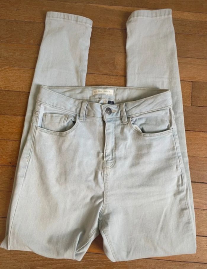 pantalon skinny clair