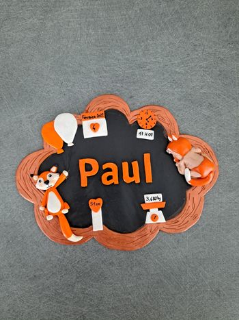 Cadre de naissance à personnaliser