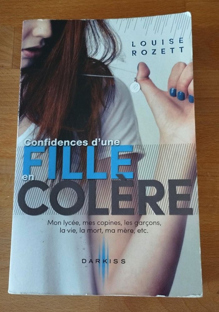 Livre Confidence d'une fille en colère