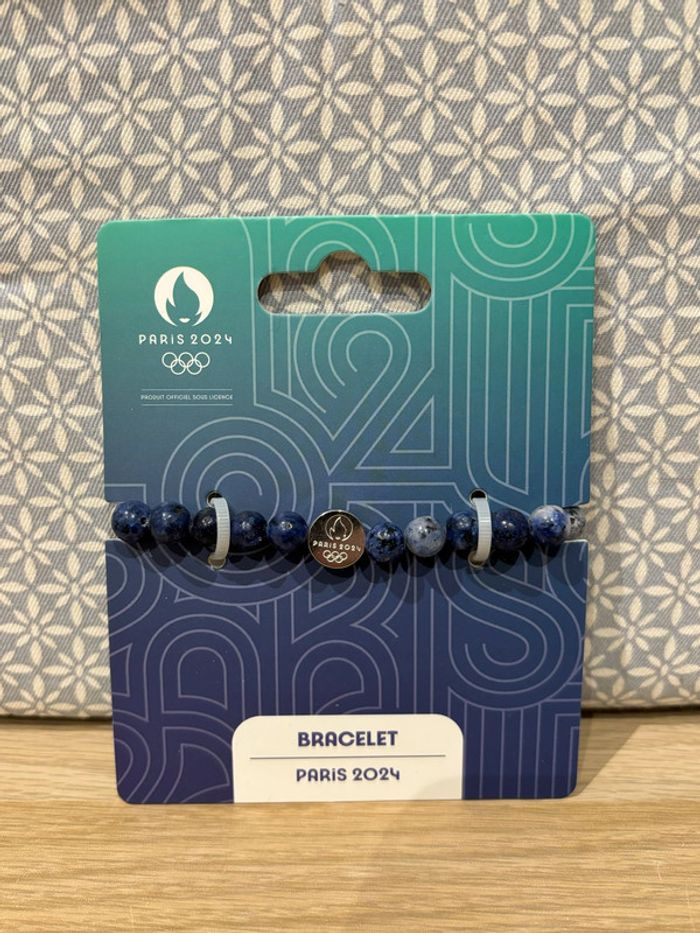 Bracelet Perles "Flamme Paris 2024" JO Paris 2024