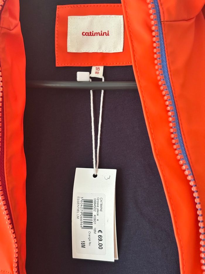 Veste imperméable Catimini - 18 mois (80 cm) - Neuve avec étiquette - photo numéro 5