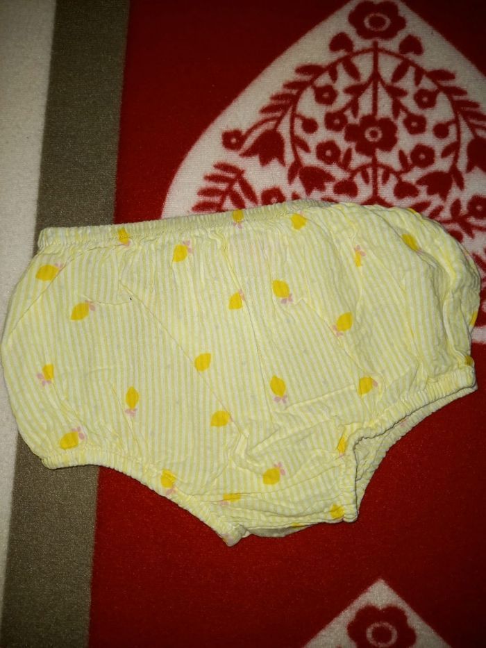 Robe avec culotte jaune citron en 12 mois - photo numéro 4