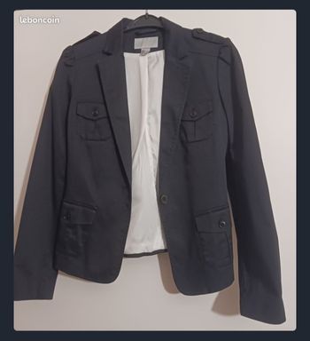 Veste blazer, veste tailleur, noir