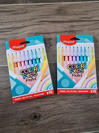 Lot de feutres pastels