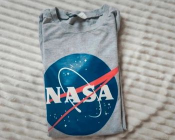 Sweat femme S H&M – gris – bandes manches – très bon état