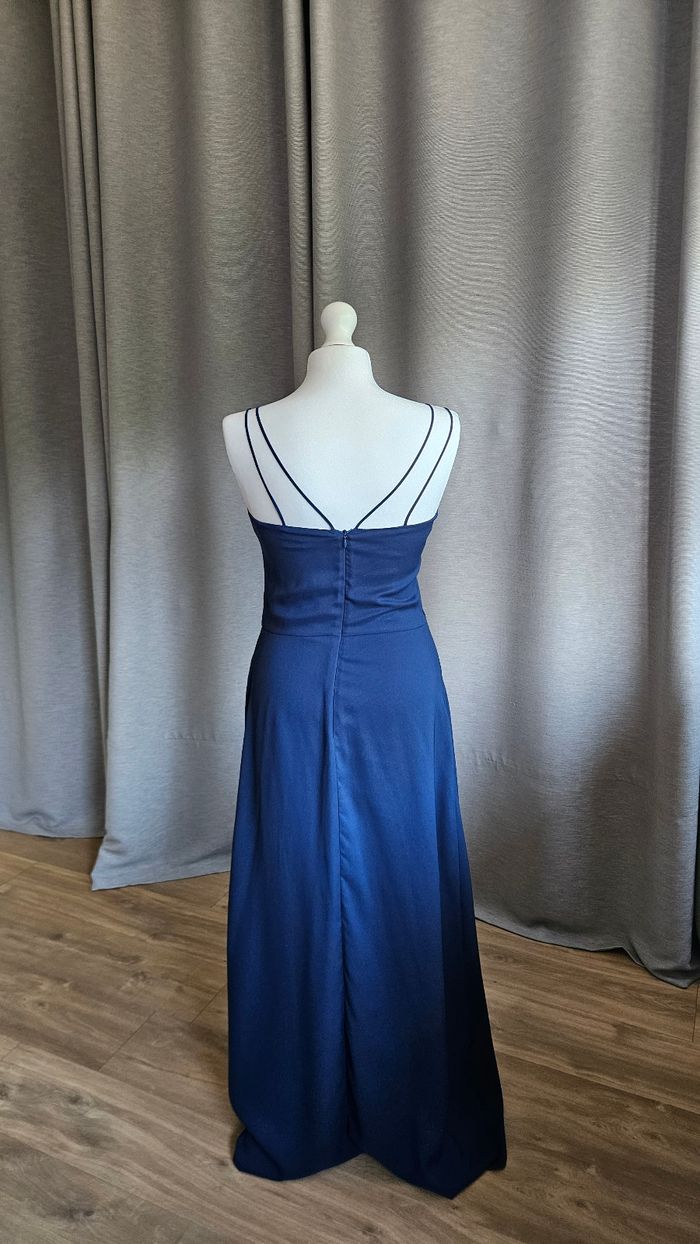 Robe longue bleue, taille 36, Etam - photo numéro 3