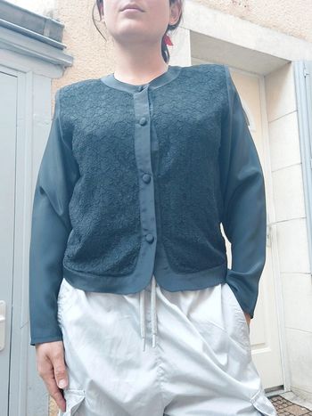 Veste Vintage bi-matiere s/m