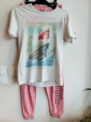 Pyjama deux pièces Disney ariel la petite sirène