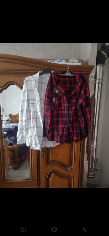 Lot de 2 chemises à carreaux