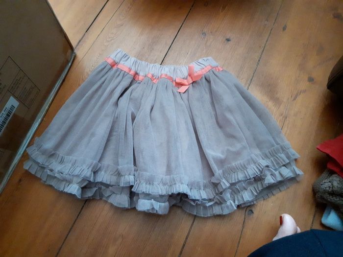 Jupe tulle princesse Tao 12 mois vieux rose. Mauve