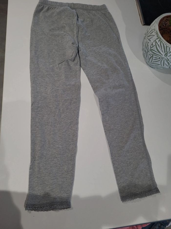 Leggings gris, taille 8 ans - photo numéro 4