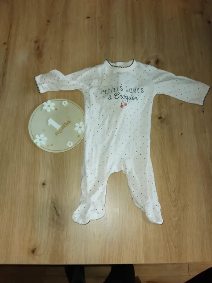 3 pyjamas léger fille 1 mois - photo numéro 4