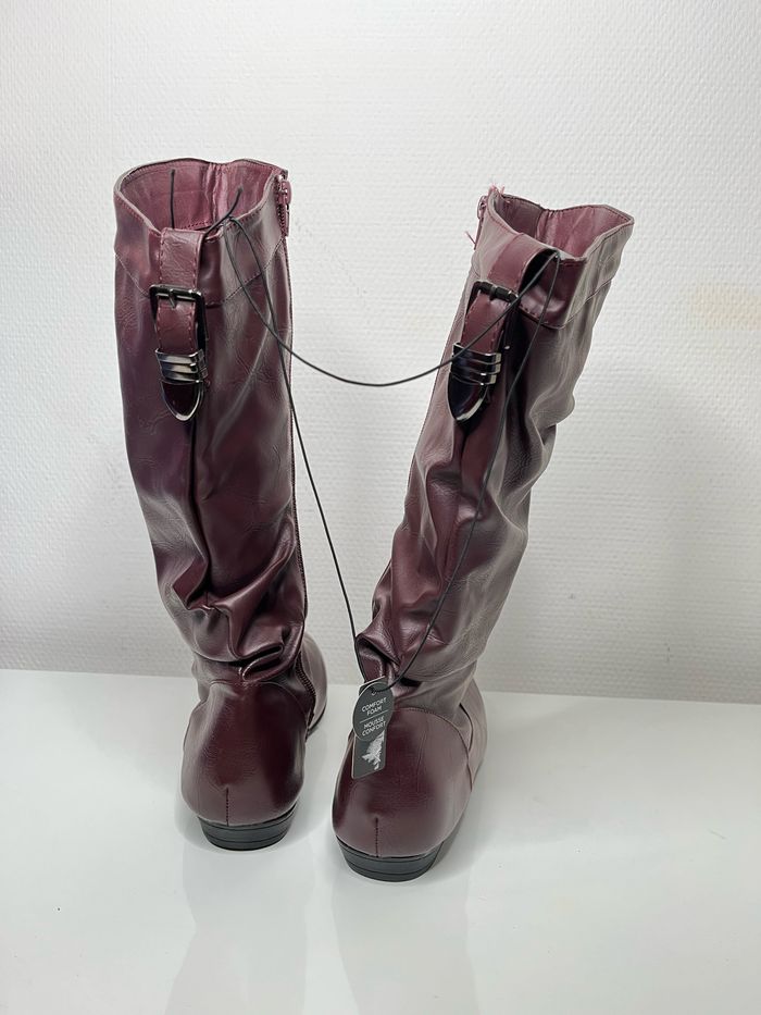 Bottes bordeaux pointure 37 - photo numéro 3