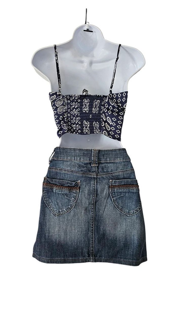 tops court et jupe ''Best Mountain et stradivarius'' bleu taille 36 - photo numéro 3