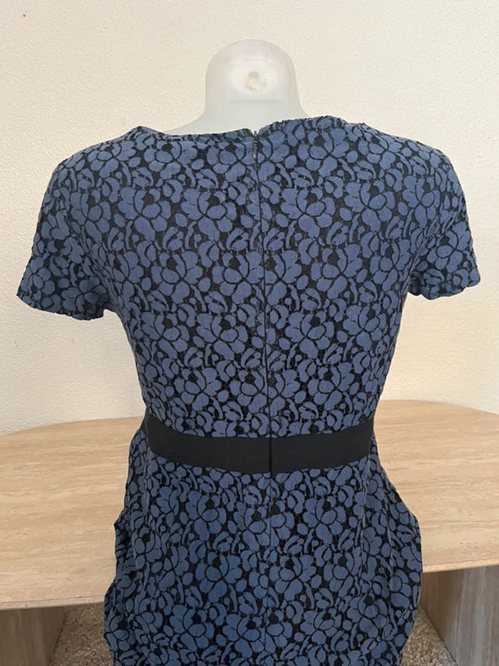 Robe 1.2.3 dentelle taille 42💫bleu noir 💫manches courtes - photo numéro 4