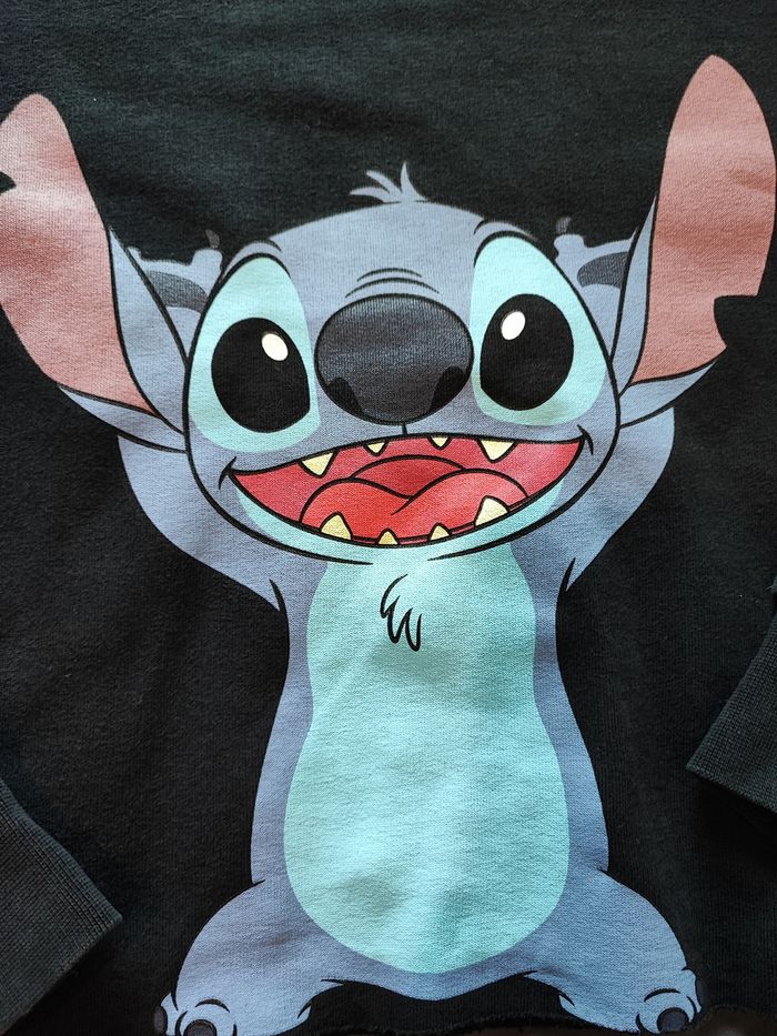 Sweat court Stitch noir Xs - photo numéro 2