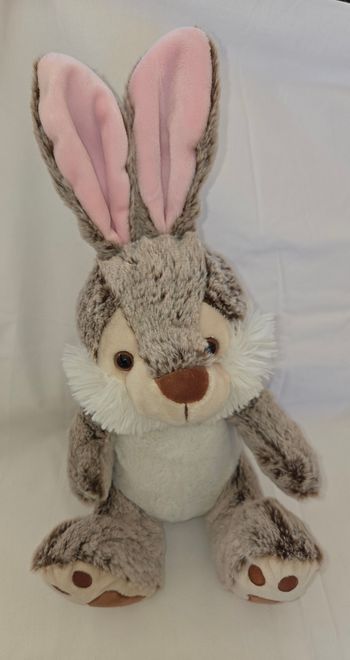 Doudou peluche Lapin chiné marron- 27 cm - Simba