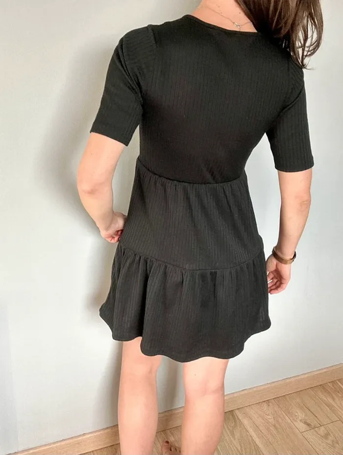Robe noire côtelée – Boohoo (T36/S) - photo numéro 3