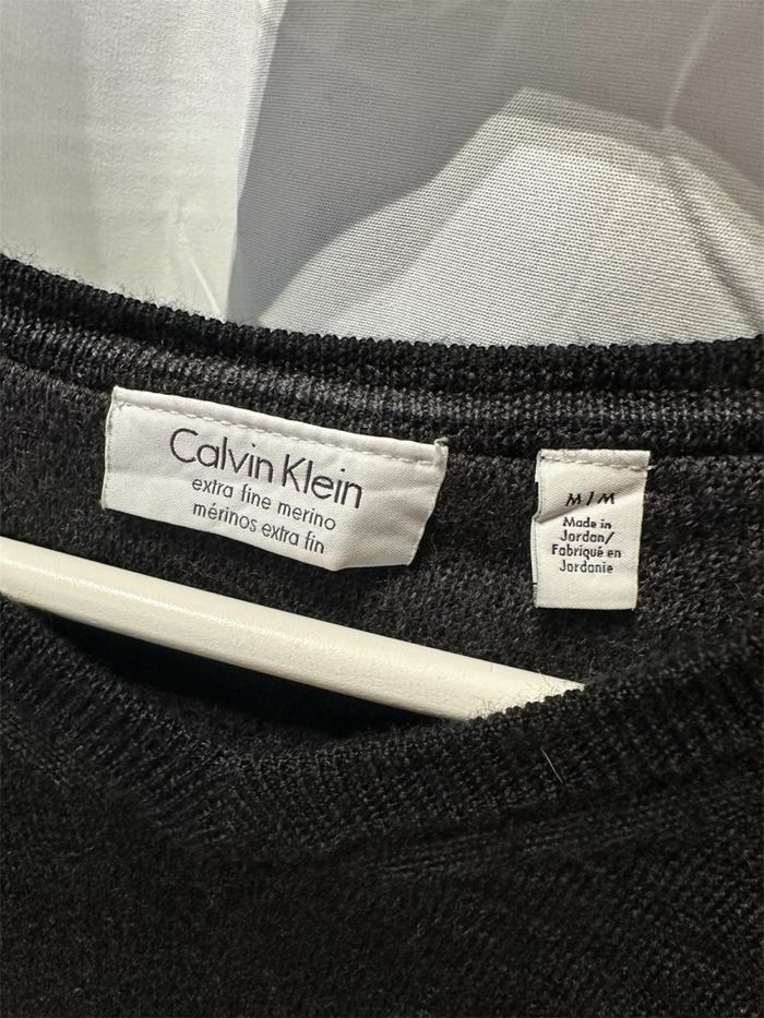 Pull calvin klein vintage -laine merinos - photo numéro 2