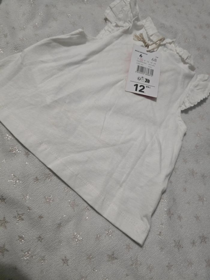 T-shirt bébé fille - DPAM - 6M - photo numéro 6