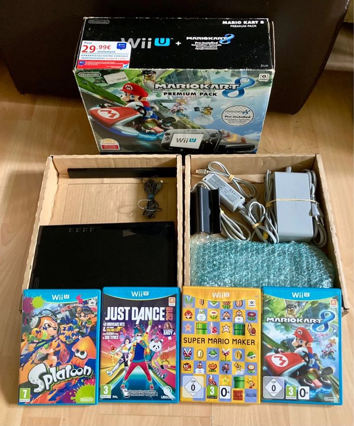 Pack Nintendo Wii U Mario Kart 8 32Go Complète 4 jeux PAL - photo numéro 4