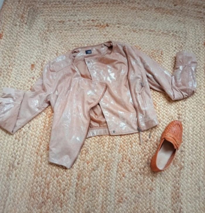 Veste perfecto fluide beige
