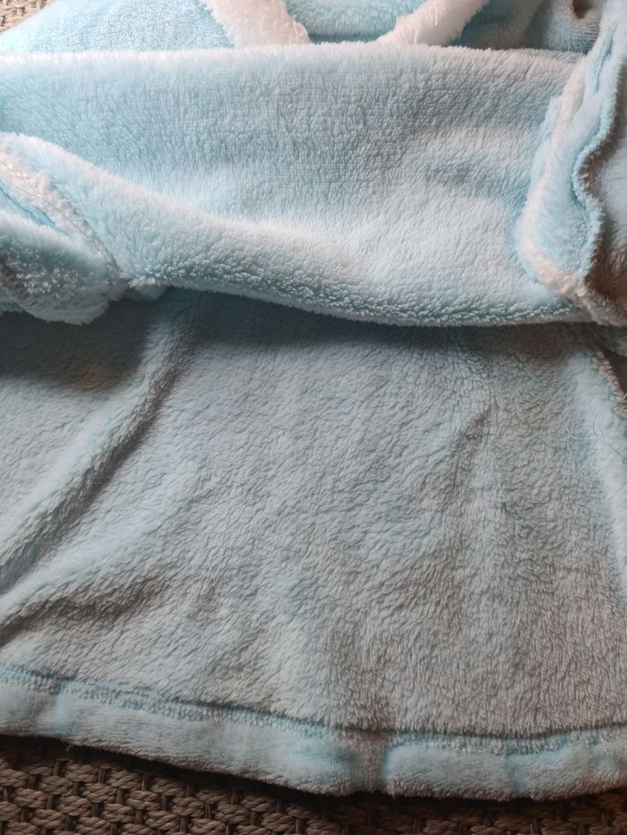 Poncho robe de chambre turquoise fille - 5 ans - photo numéro 6